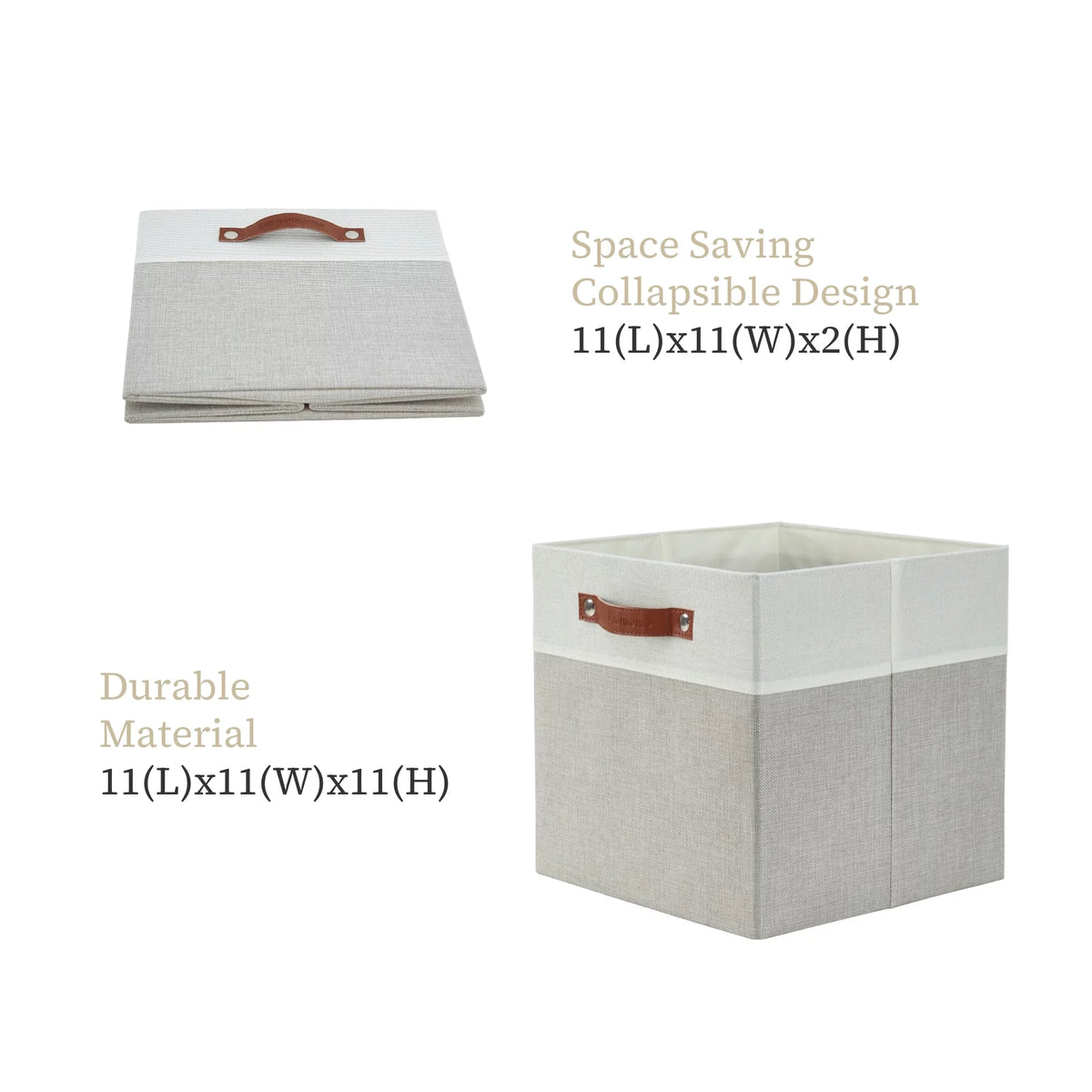11 inch Storage Cubes Set of 4 K623965