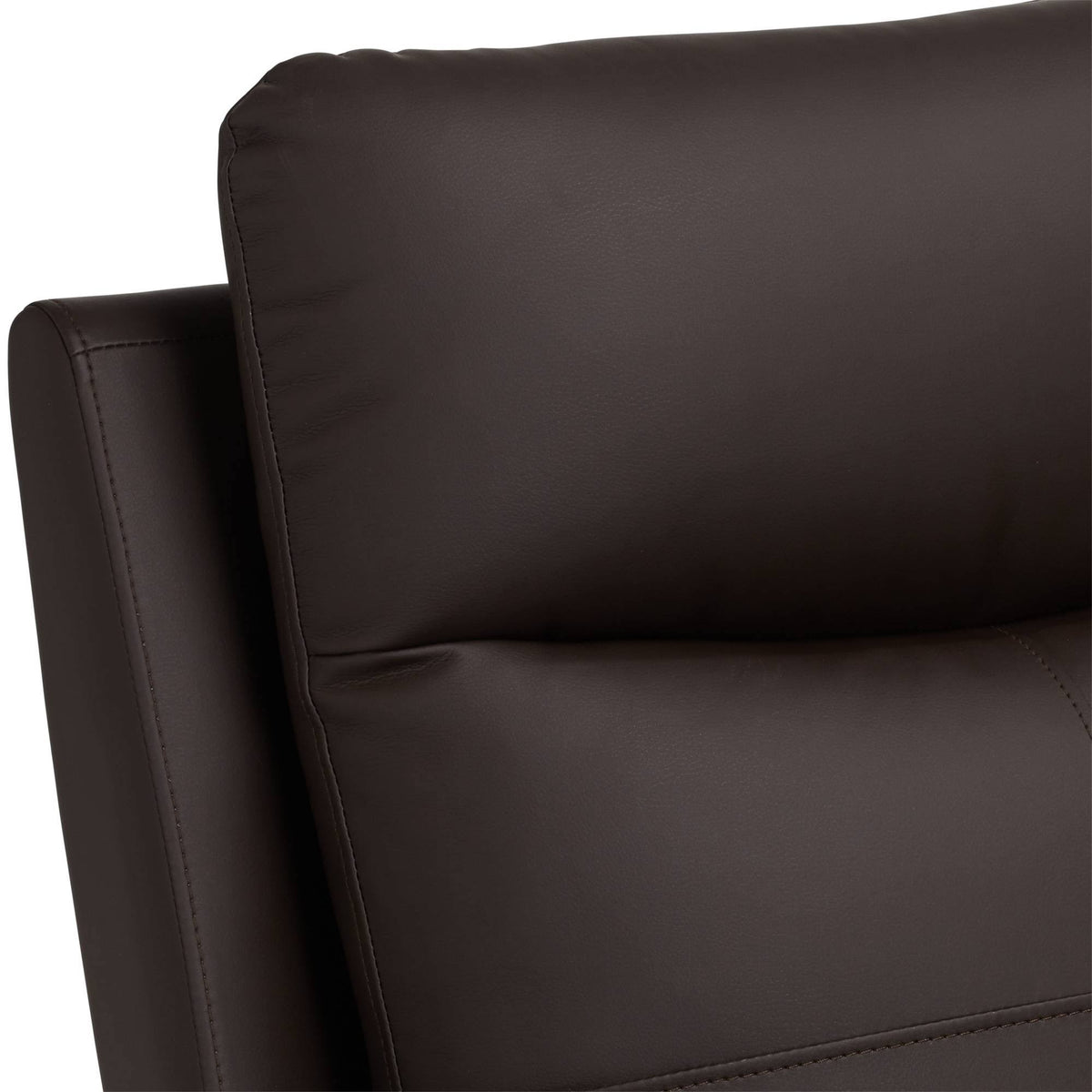 Brown Faux Leather Manual Recliner Chair T8264