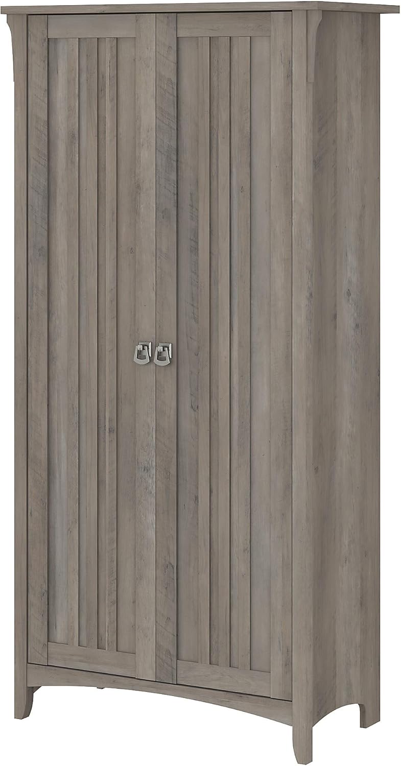 Bathroom Storage Cabinet with Doors in Cape Cod Gray C225498