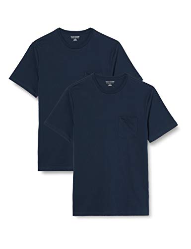 Regular-Fit Short-Sleeve Crewneck Pocket T-Shirt, Pack of 2 B5116