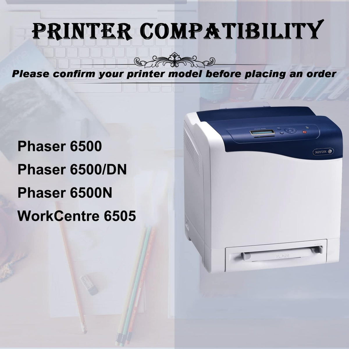 Compatible Toner Cartridge 5 Pack for Phaser 6500, WorkCentre 6505 Y80854
