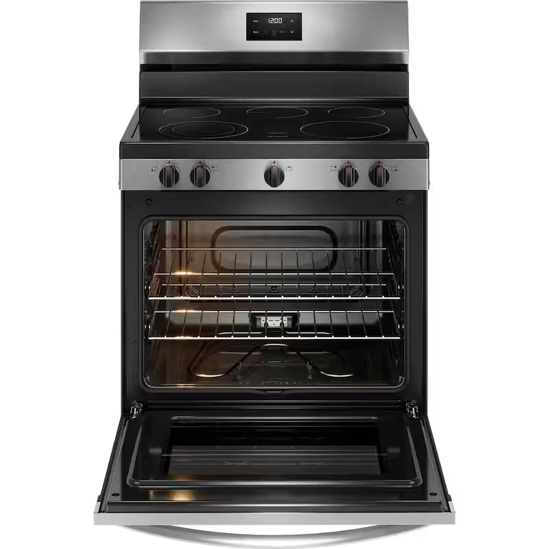 5 Element Freestanding Electric Range in Stainless Steel I900094