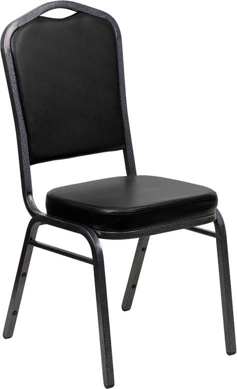 Black Vinyl Stacking Banquet Chair J719