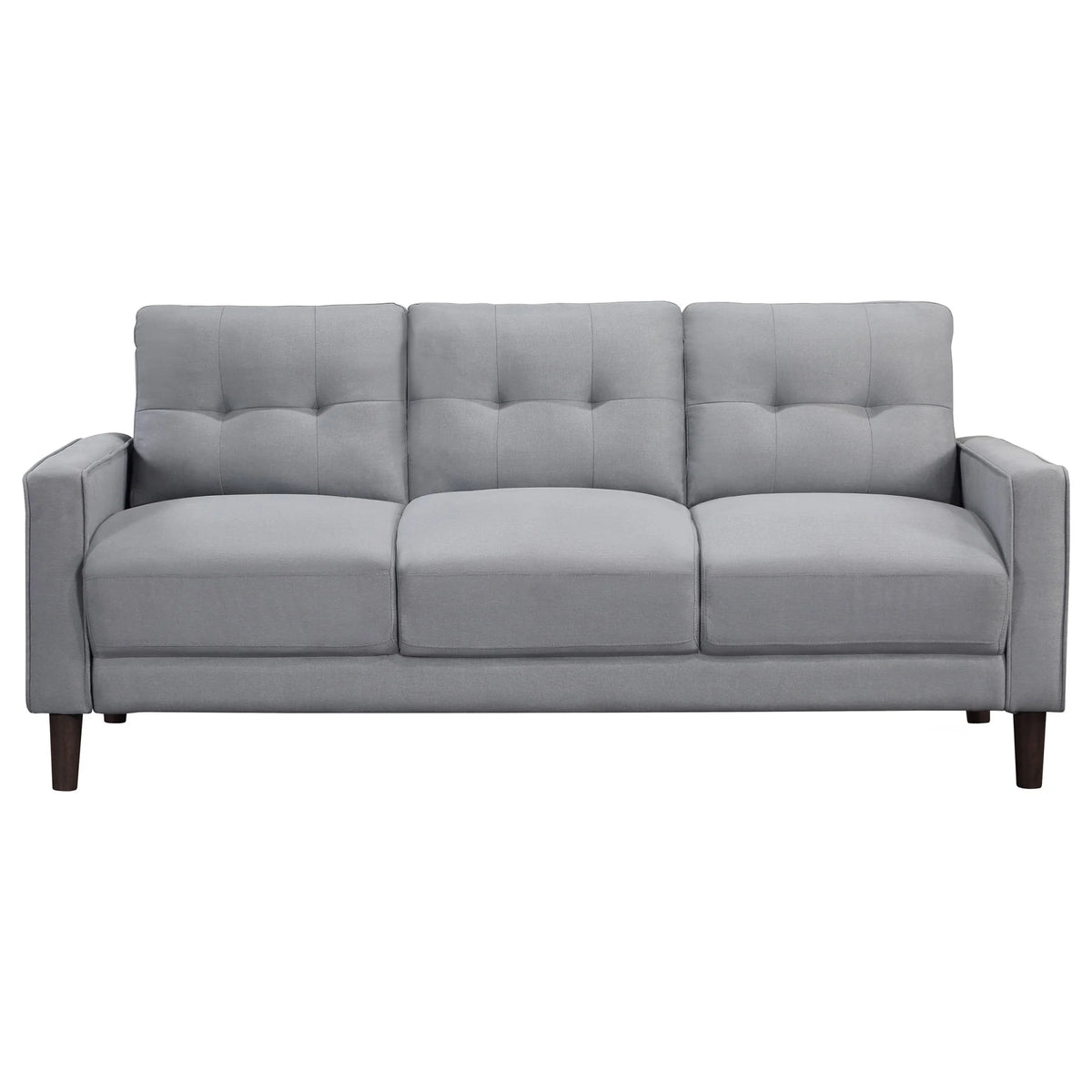 Gray Upholstered Sofa Set with Track Arms B89736