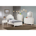 White 4 Piece Full Panel Bedroom Set F6362