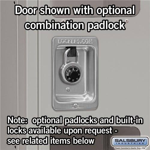 Blue See-Through Metal Locker, Double Tier, 1 Wide, Unassembled N155