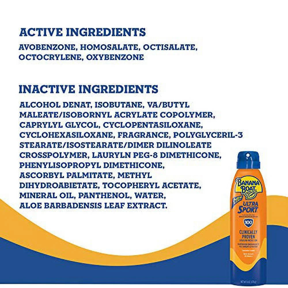 SPF 100 Sunscreen Spray, 6 Ounces S1586