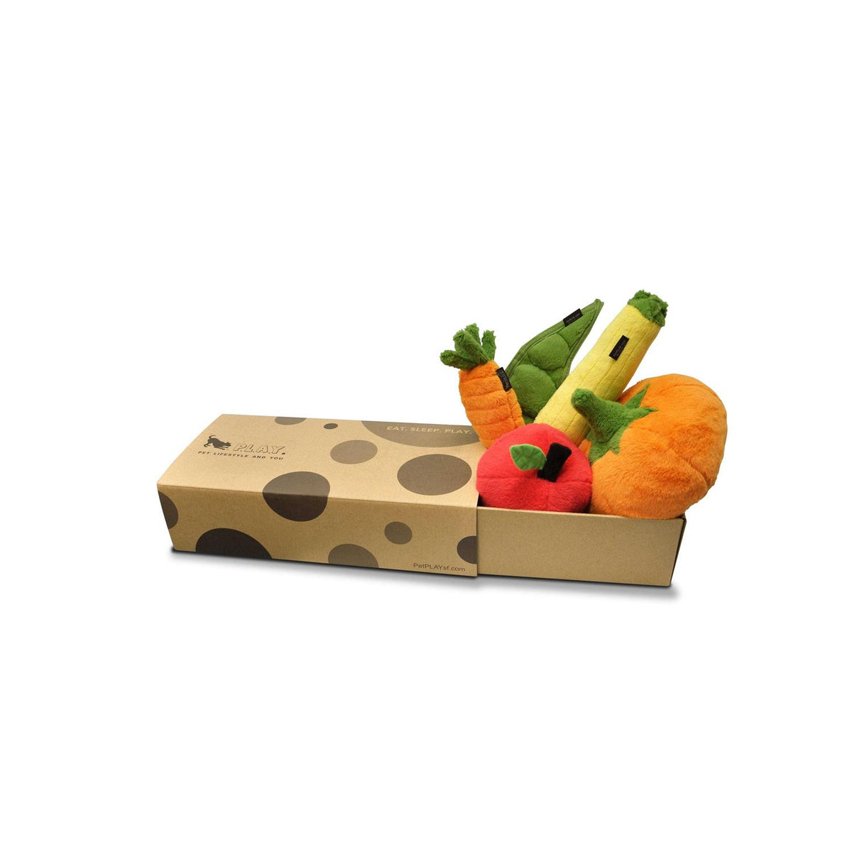 Plush Carrot Dog Toy D610