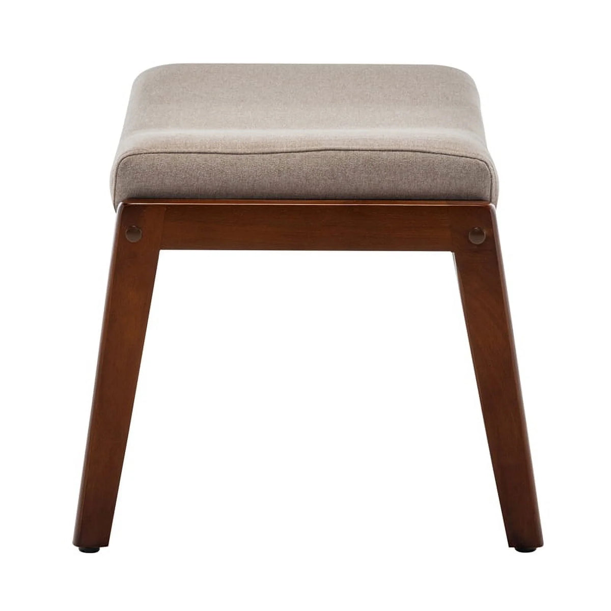 Beige Fabric Accent Lounge Armchair with Ottoman Q3090