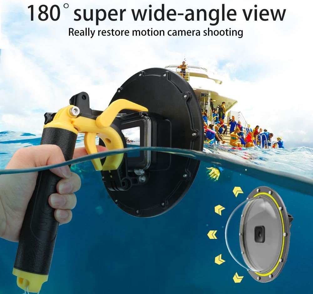 Underwater 6 inches Dome Port with Waterproof Cover Case L522948