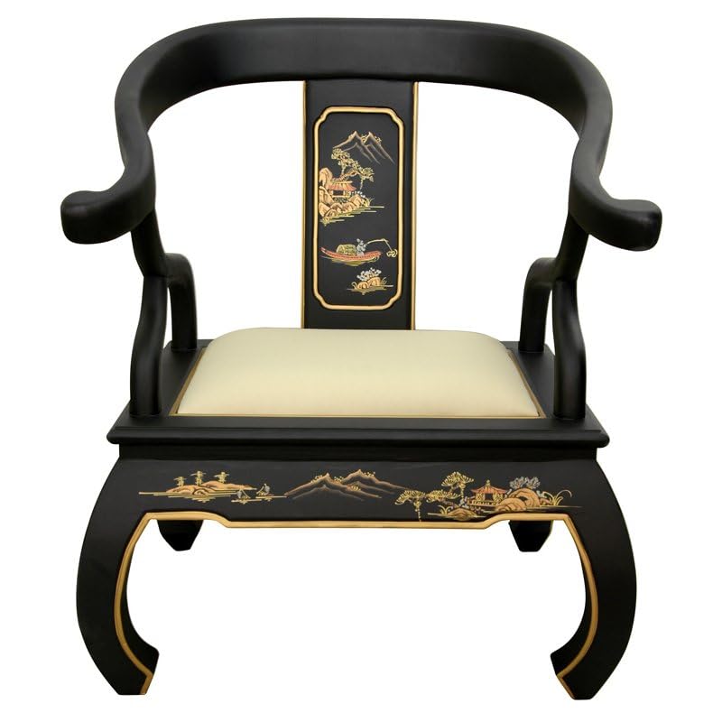 Black Landscape Ming Chair Y68484