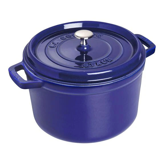 5 Qt. Cast Iron Tall Dutch Oven in Dark Blue I741