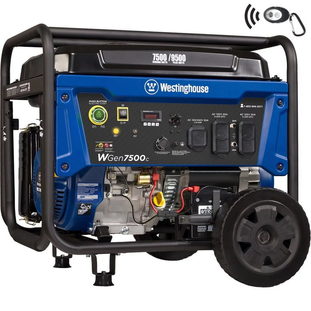 9500 Peak Watt Portable Gas Powered Generator D4866