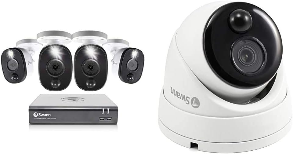 8 Channel 4 Camera 1080p DVR 1TB HDD Security System N939