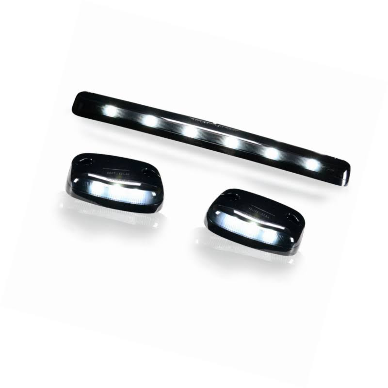 Black LED Cab Roof Lights with Clear Lens L1374