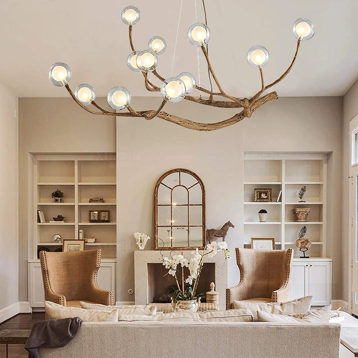 12 Lights Glass Bubble LED Chandelier Z279
