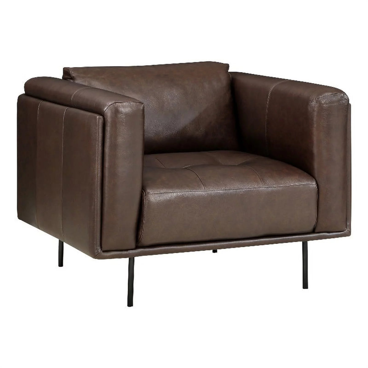 Brown Plywood and Leather Chair A811