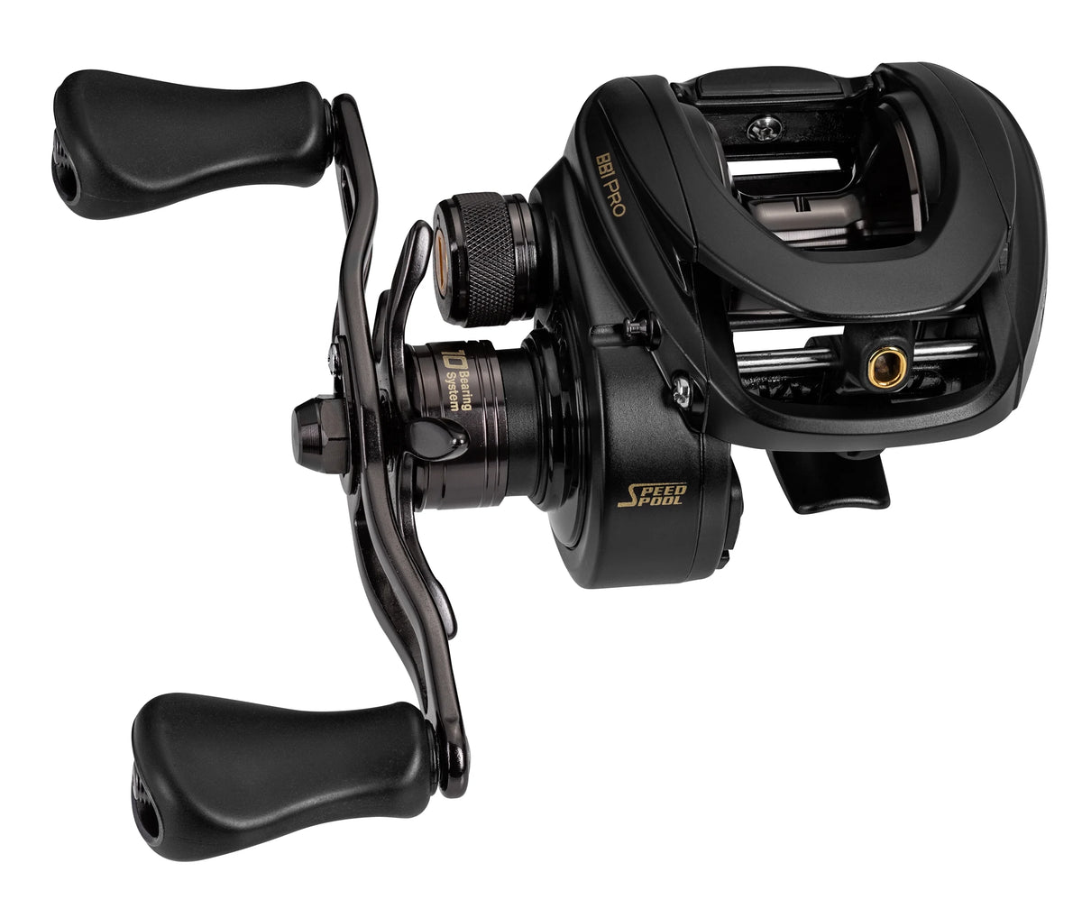 Black Baitcast Fishing Reel, 8.3:1 Gear Ratio, 10 Bearing System G2383