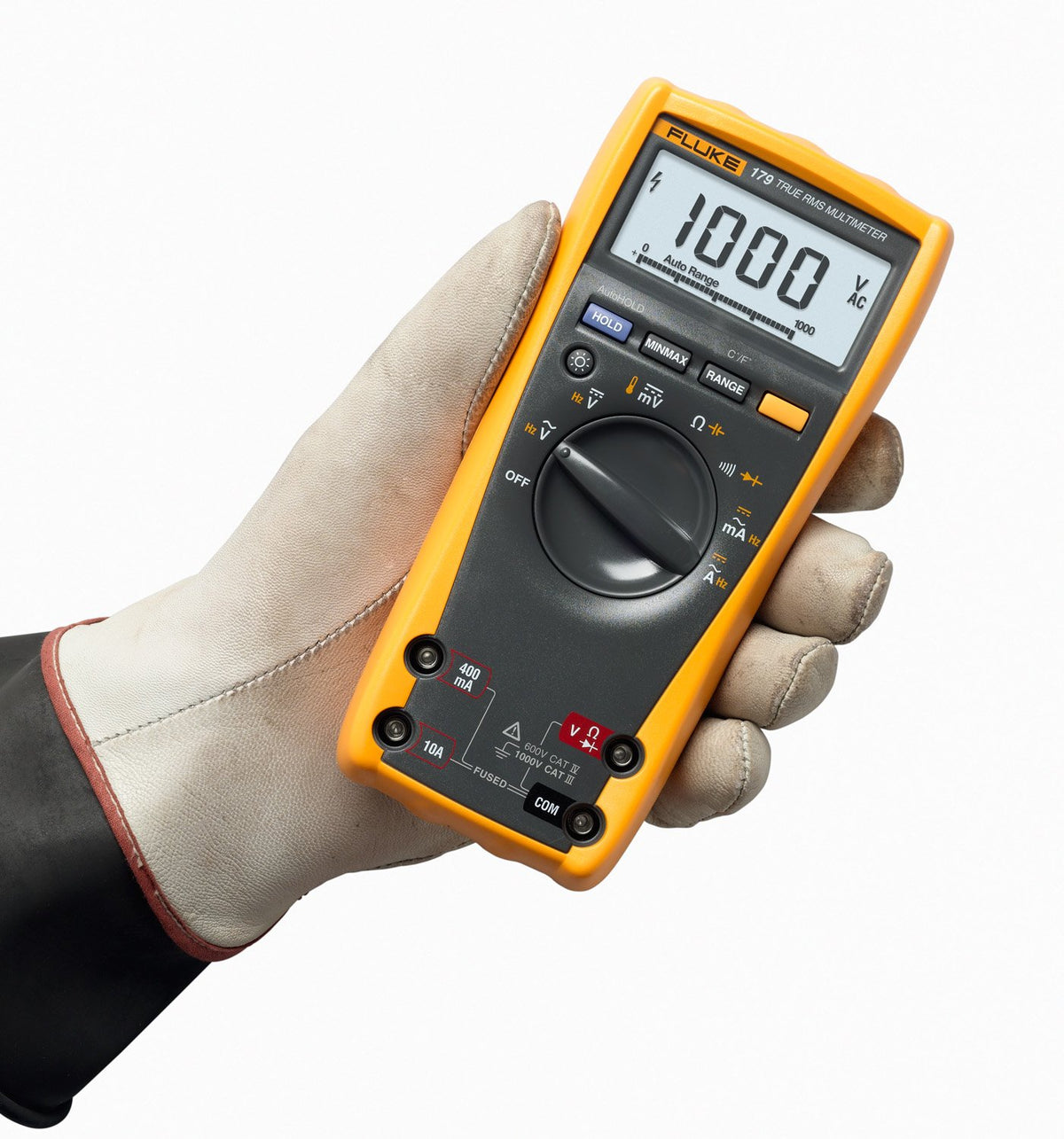 179 Multimeter with Backlight, Built-In Thermometer, True-RMS AC Current and Voltage J712993