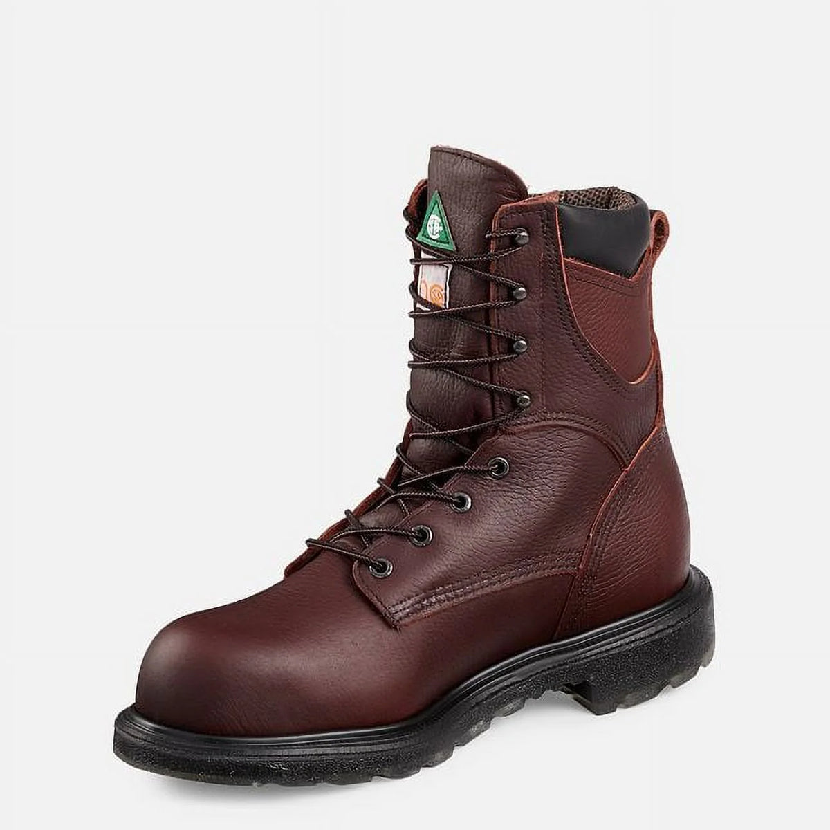 Dark Brown 8-Inch Insulated Safety Toe Leather Work Boot V8639