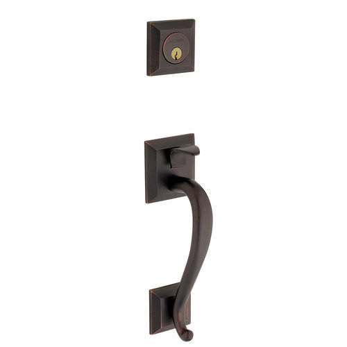 Satin Chrome Double Cylinder Sectional Handleset K7504