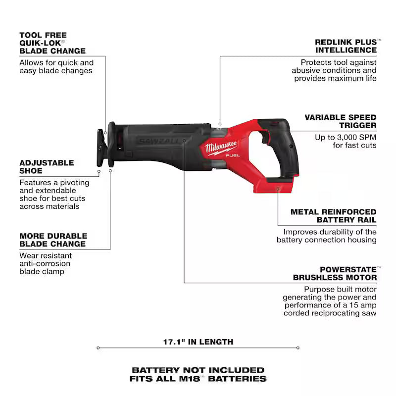 18-V Lithium-Ion Brushless Cordless Hammer Drill and Impact Driver Combo Kit with Reciprocating Saw E935