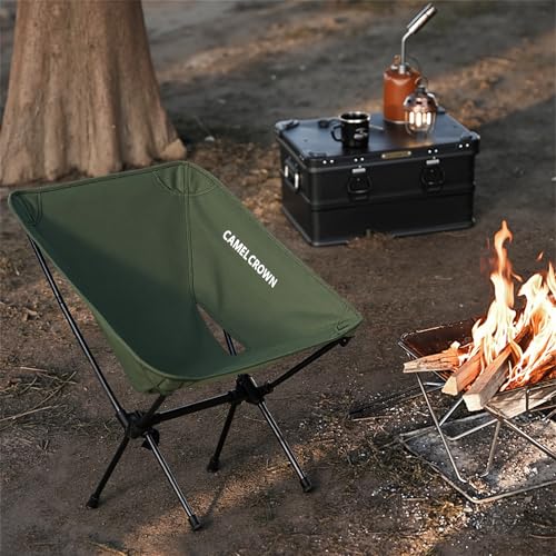Portable Folding Camping Chair with Carry Bag Black N73198