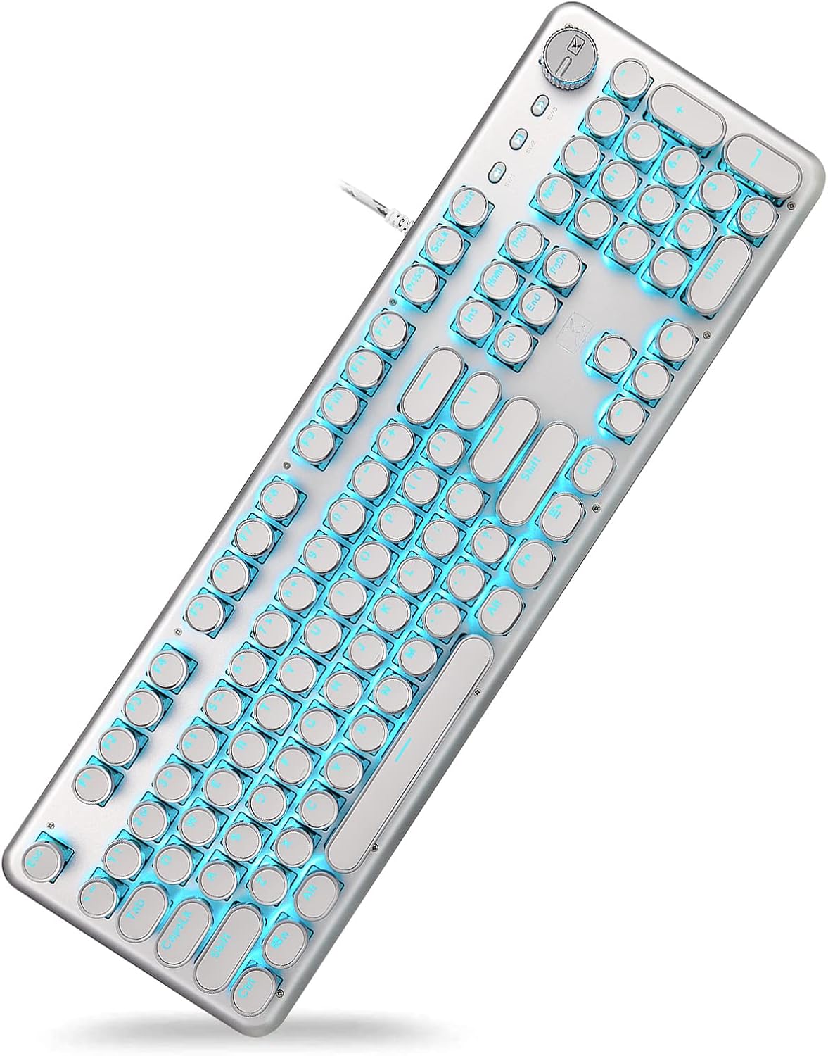 Black Wired Mechanical Keyboard with Rainbow Backlight B341082
