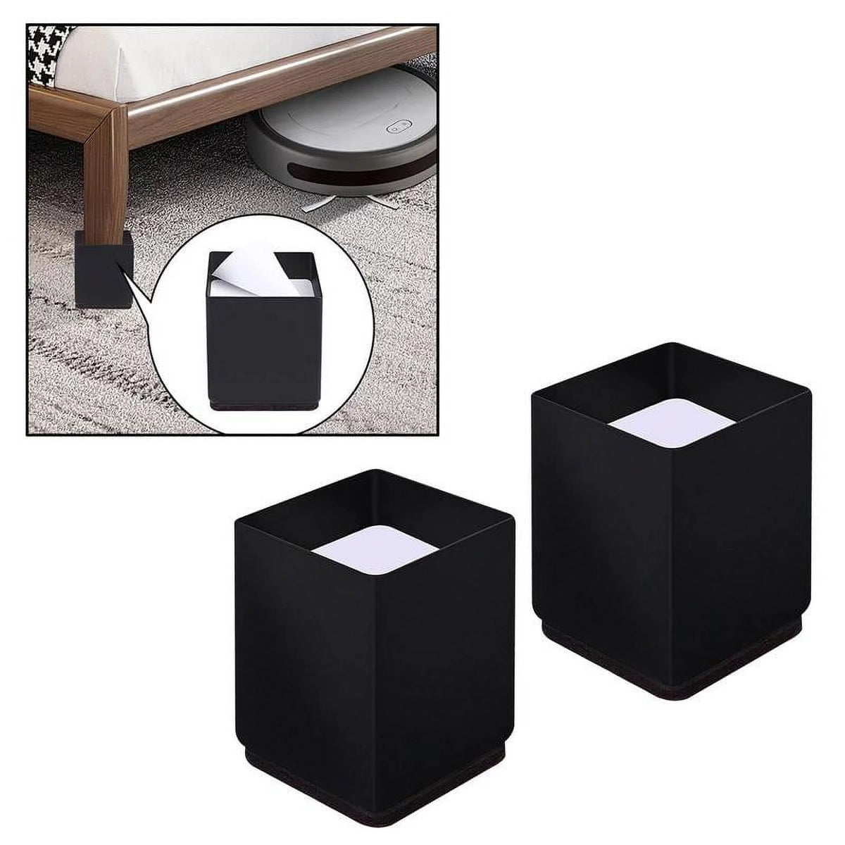 Black Square Chair Riser Z525