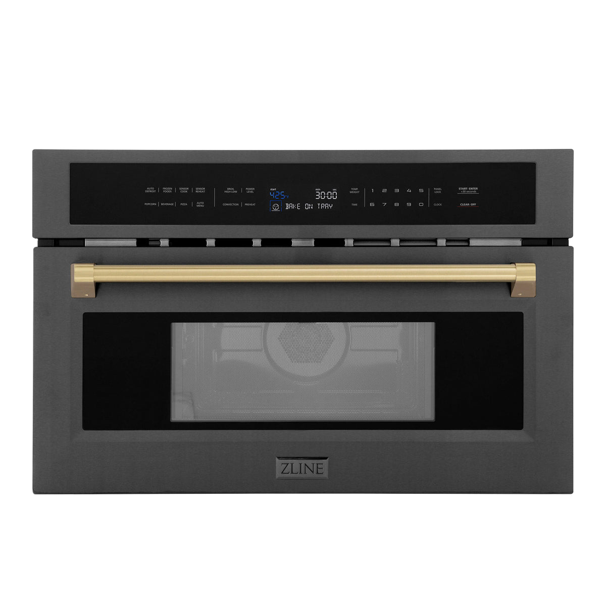 30 1.55 cu ft. Built-in Convection Microwave Oven Black Stainless Steel D8781
