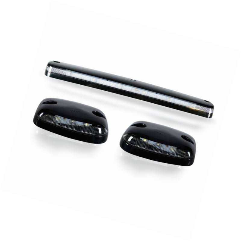 Black LED Cab Roof Lights with Clear Lens L1374