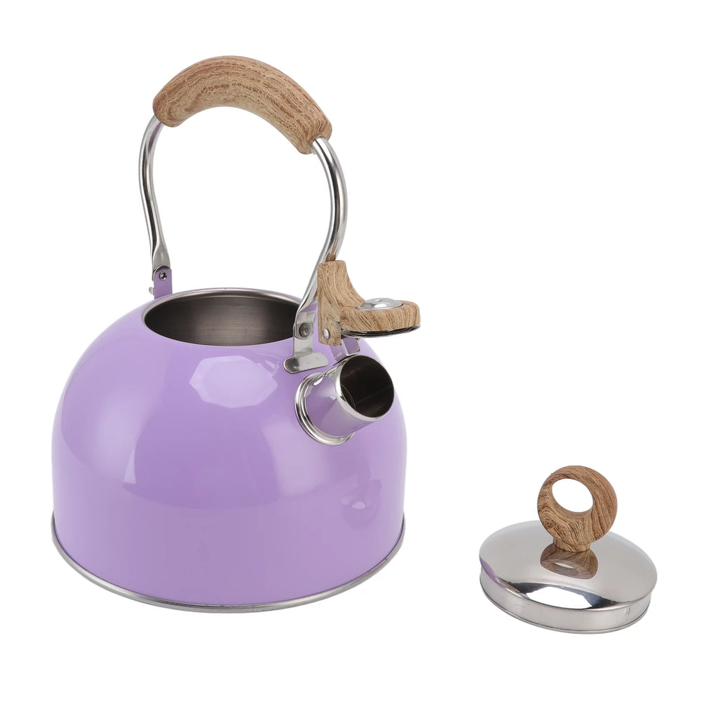 Stainless Steel Whistling Tea Kettle 2.5 Liter Purple S988388