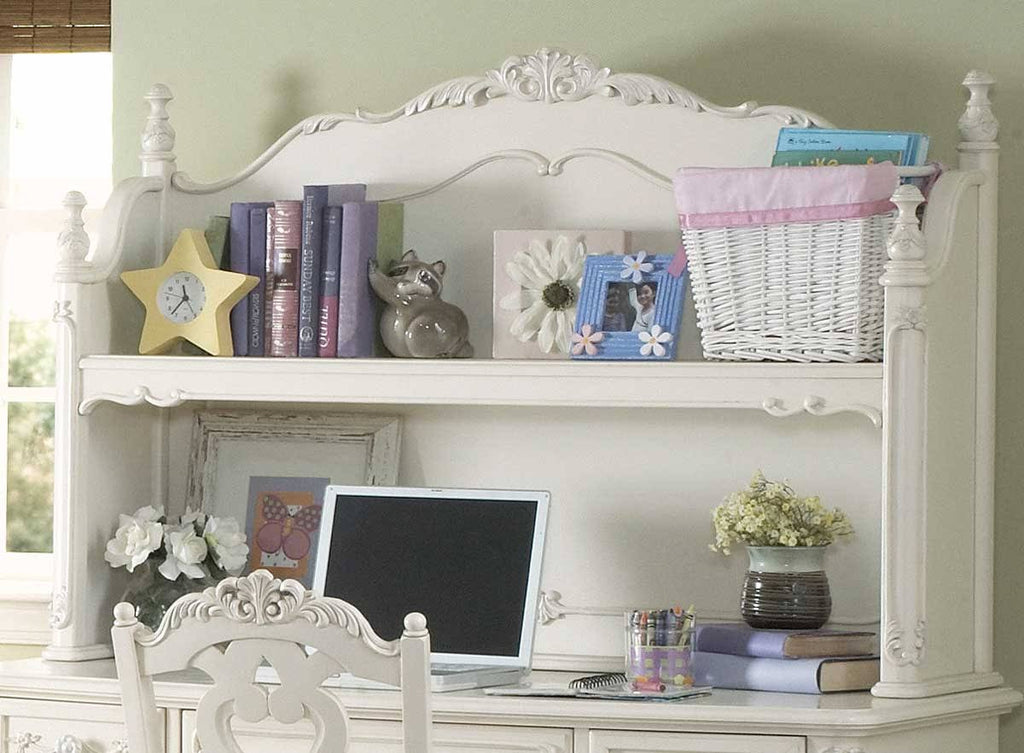 Twin Canopy Poster Bed in White C286908