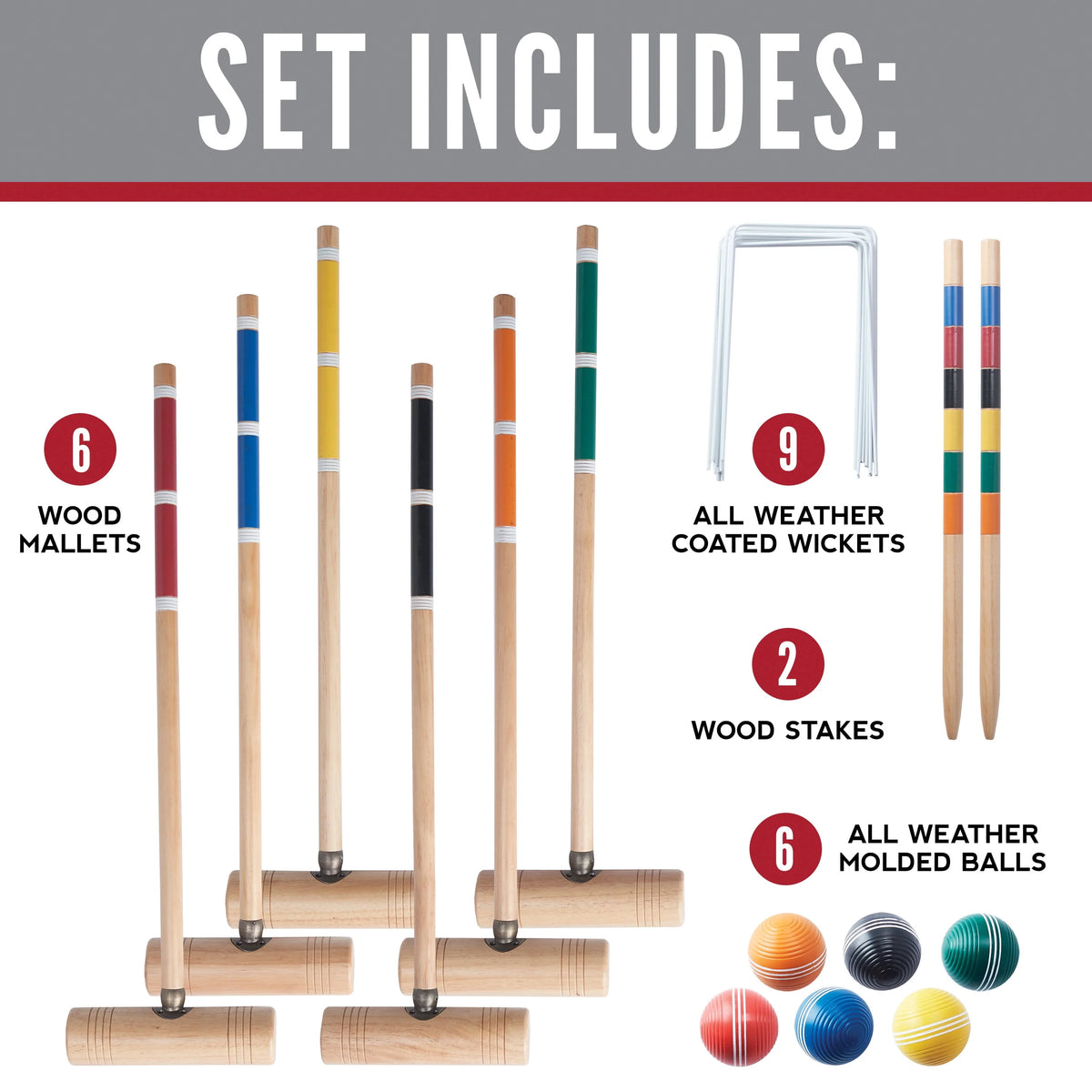 6 Player Croquet Set G341