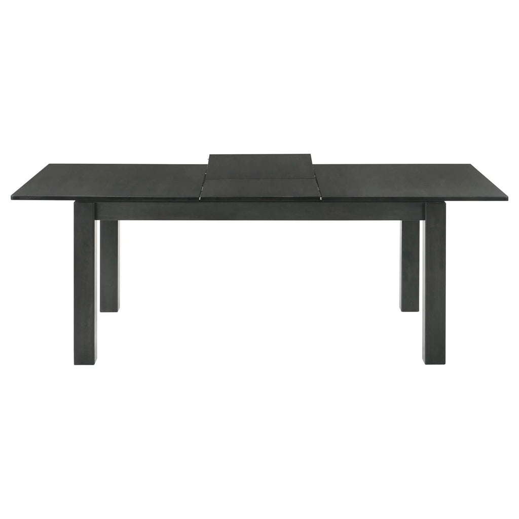 5-piece Rectangular Dining Set Grey and Black D38290