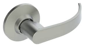 Polished Chrome Lever Round Rose Privacy Set J12048