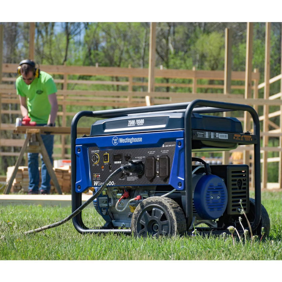 9500 Peak Watt Portable Gas Powered Generator D4866
