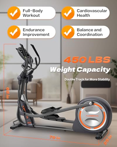 Elliptical Machine with 32 Resistance Levels U40619