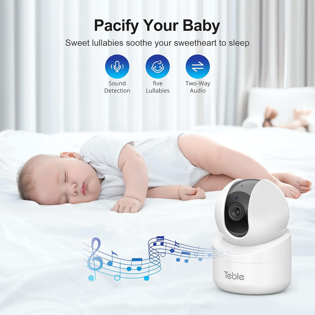 Baby Monitor with Camera and Audio, 5.5 Video Baby Monitor No WiFi with 720P HD Display Night Vision Y174217