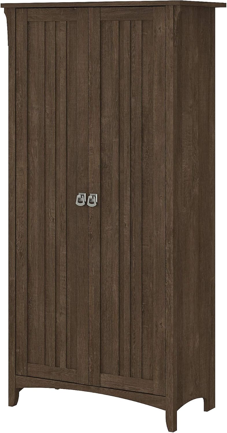 Bathroom Storage Cabinet with Doors in Cape Cod Gray C225498
