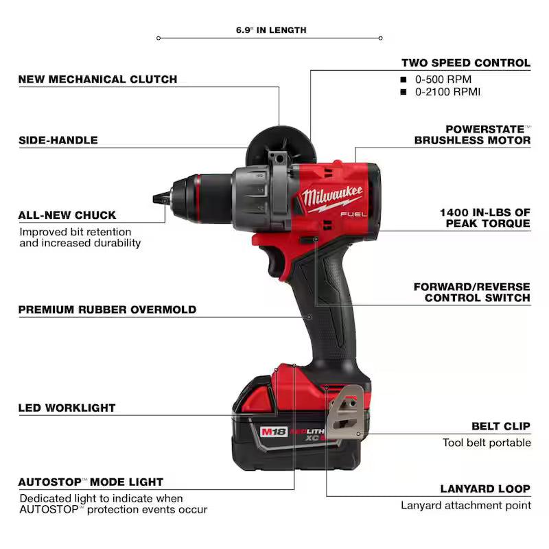 18-V Lithium-Ion Brushless Cordless Hammer Drill and Impact Driver Combo Kit with Reciprocating Saw E935
