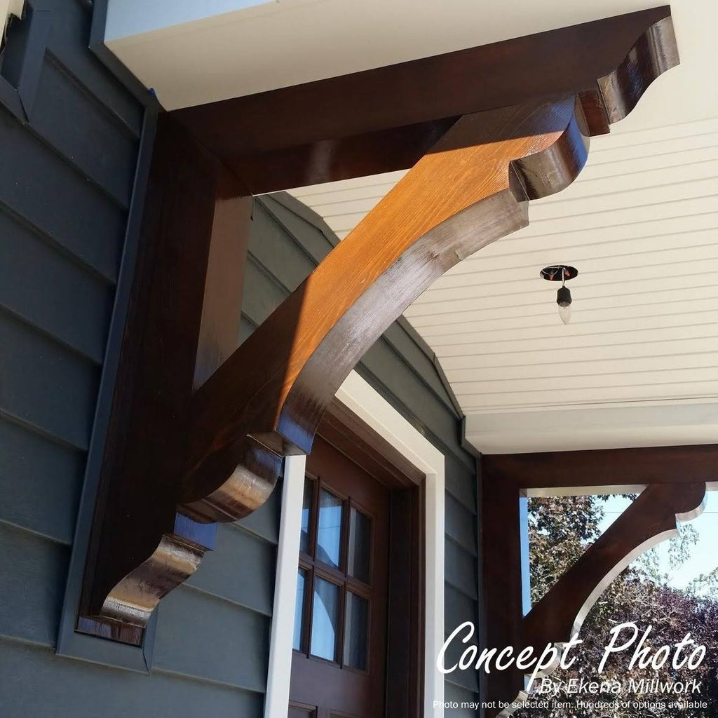 7 1/2x22W x 32x22D x 44x22H Douglas Fir Craftsman Outlooker G905912