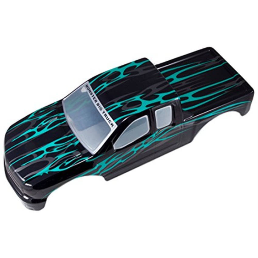 1/5 Truck Body with Green Flame W170085
