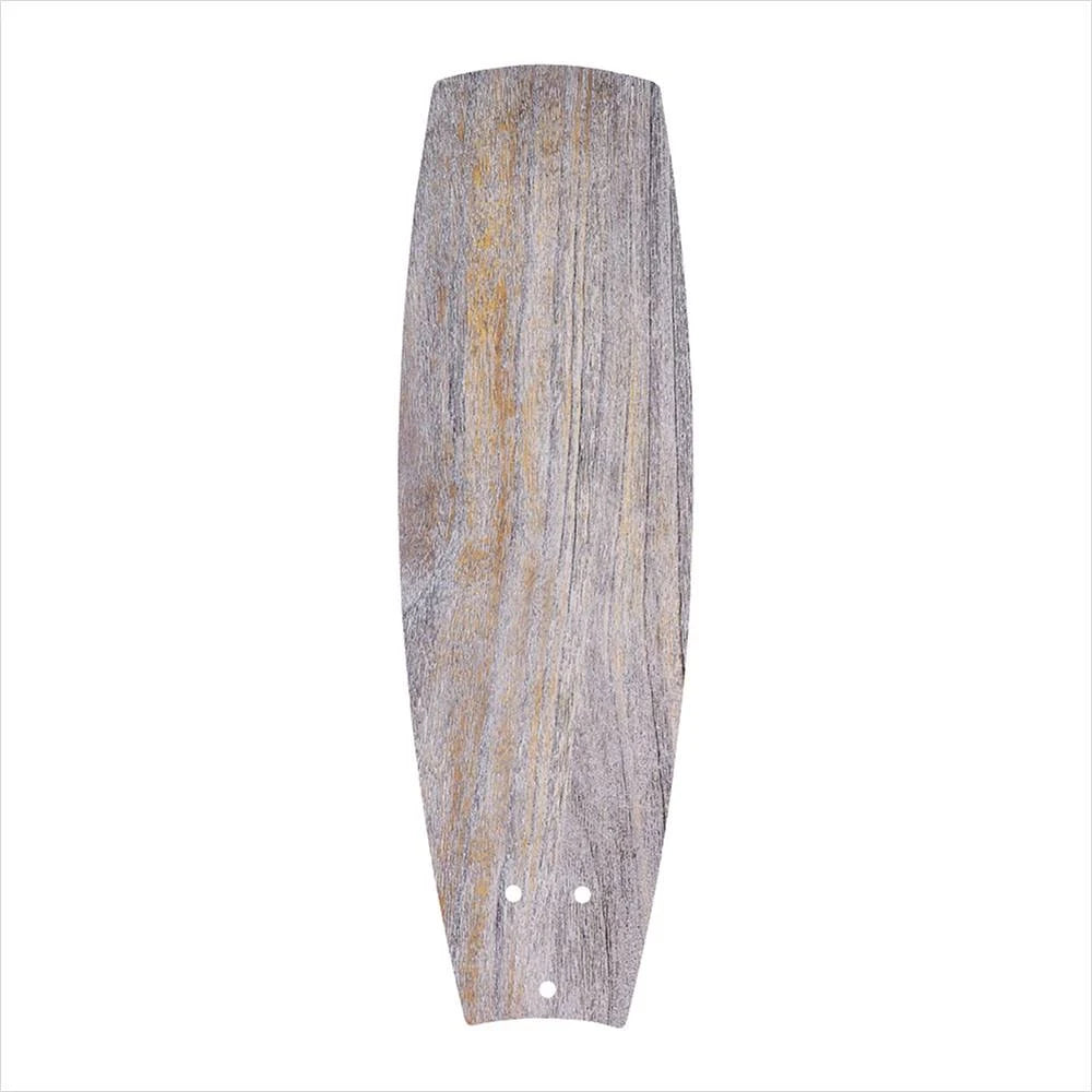 52 in. Carved Wood Blade Set White F609999