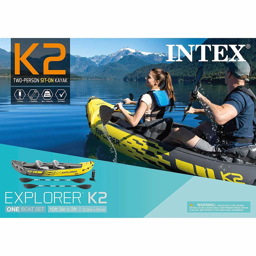 Inflatable Kayak with Oars and Hand Pump V53744