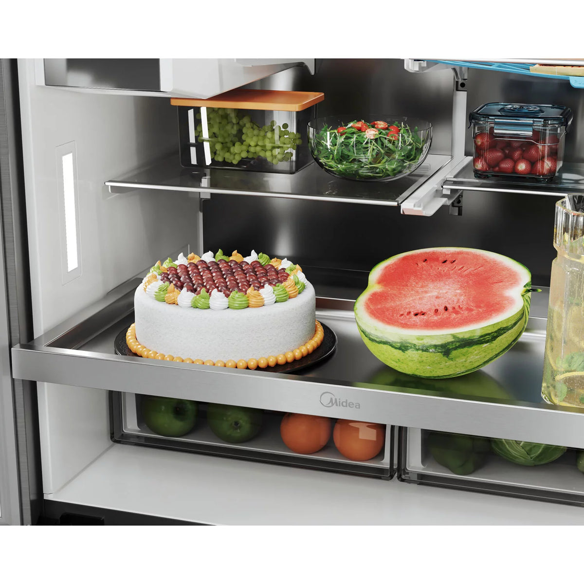 21.6-Cu. Ft. Cabinet Depth 4-Door French Door Refrigerator H28184