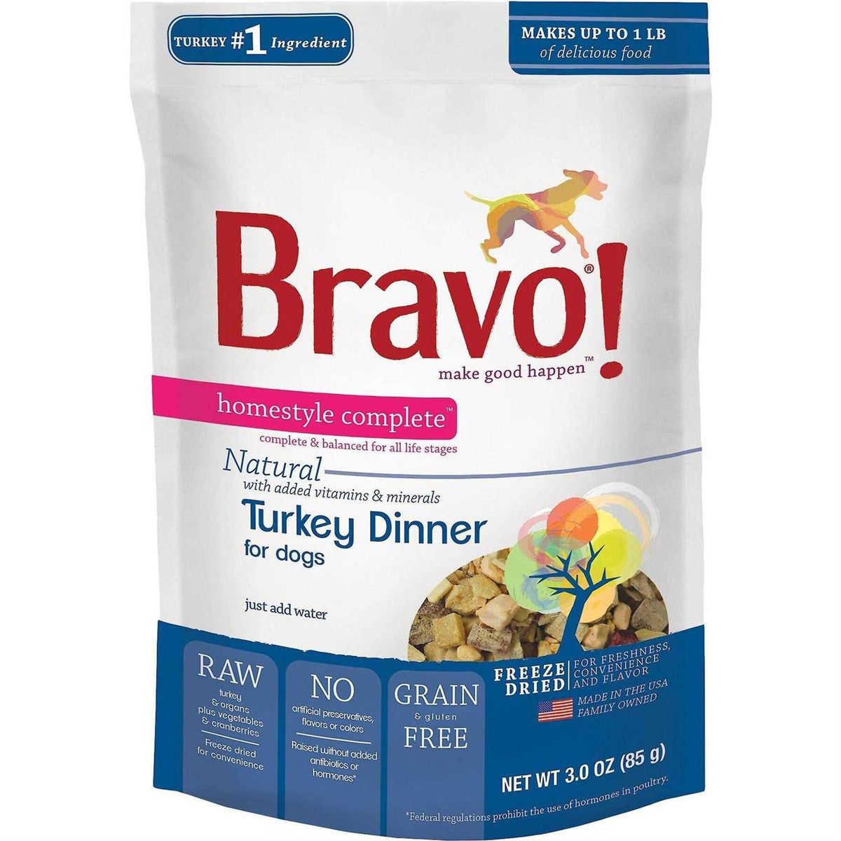 Freeze-Dried Turkey Dinner Dog Food L1447
