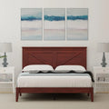 Solid Wood Platform Bed Queen S61230