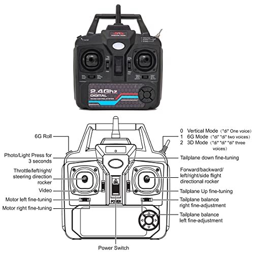 4 Channel Remote Control Airplane with Two Batteries W66275