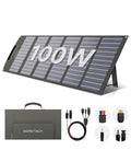 100W Foldable Solar Panel with MC-4 to DC5521/XT60/Anderson Cable, IP65 X93767
